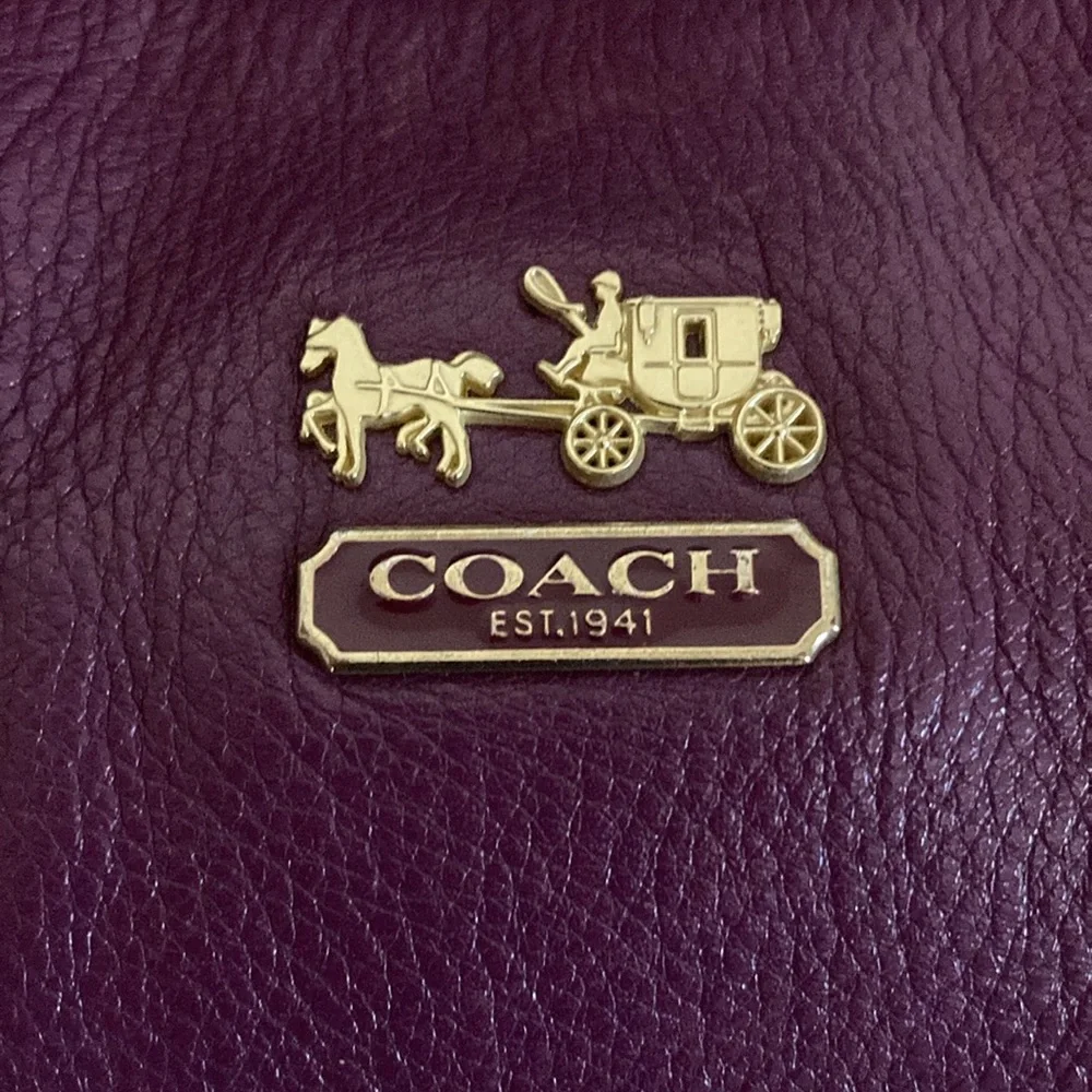 Coach Raspberry Shoulder Bag - Picture 7 of 10